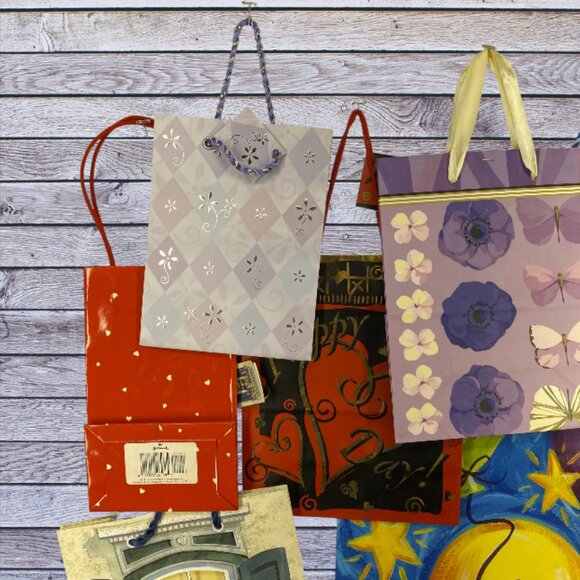 HOLIDAY GIFT BAGS -- Christmas, Easter, BDay, Varied Sizes, New/Used, Approx 40 - Picture 3 of 5